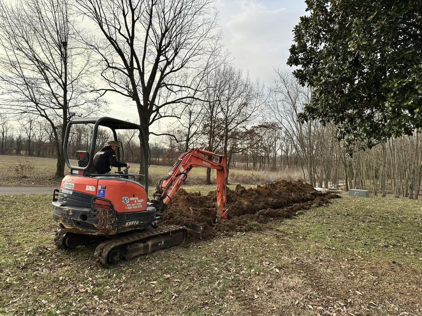 Wurth Brothers excavation for septic system installation - professional septic tank pumping and septic system maintenance in Mayfield and Graves County